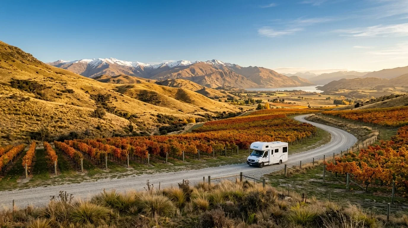 Central Otago Wine Country by Campervan: Pinot, Cycle Trails & Golden Hills