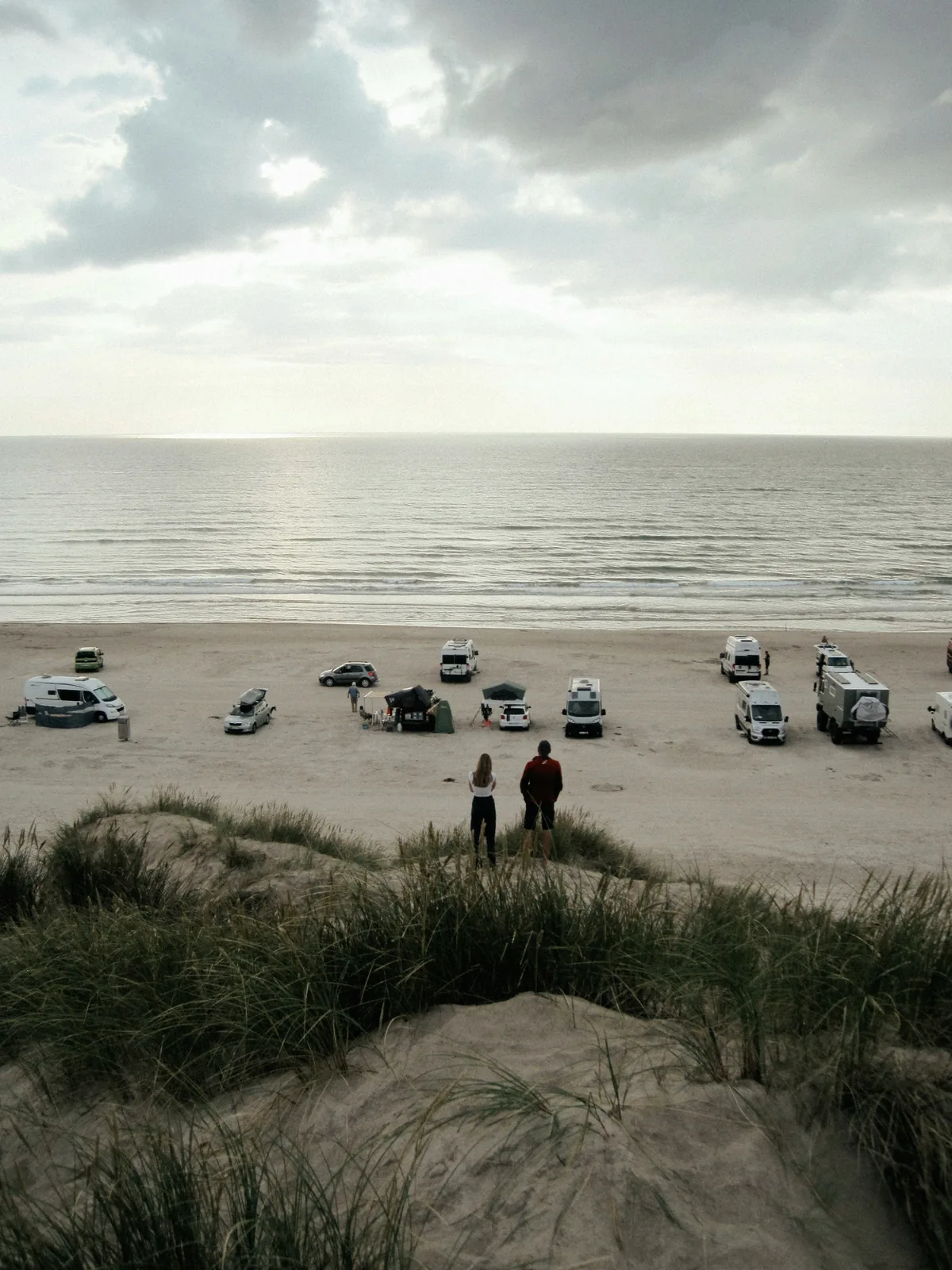 Motorhome with coastal ocean view