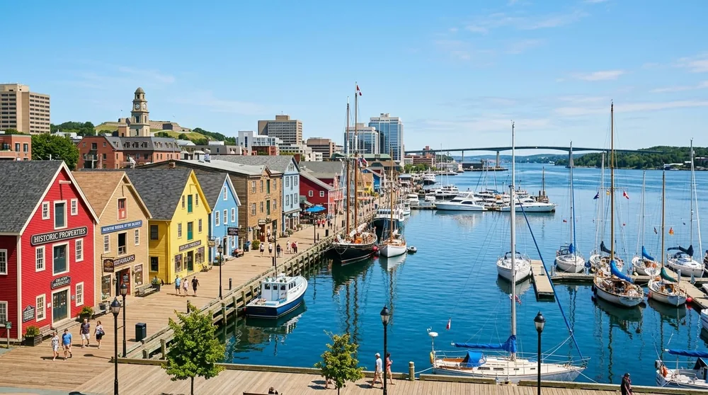 RV touring the Nova Scotia coast near Halifax